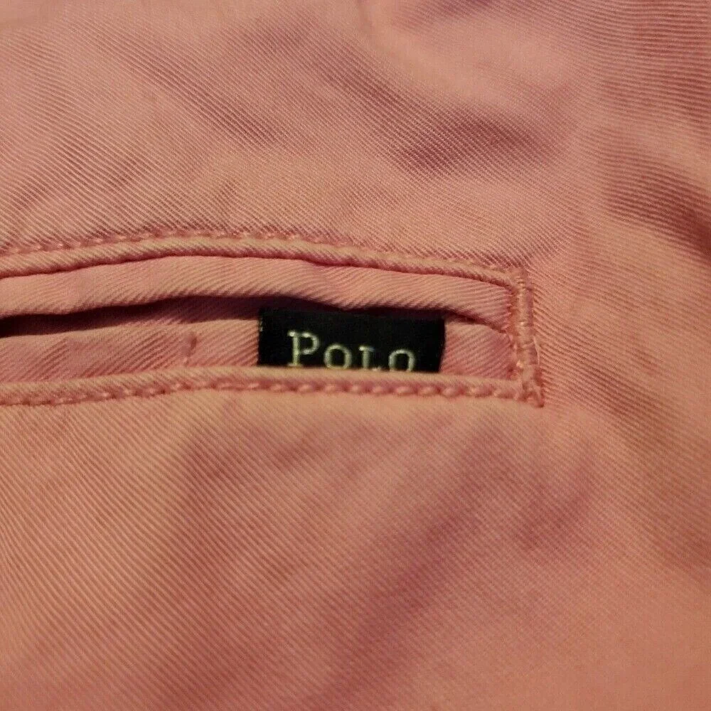 Polo Ralph‎ Lauren Shorts Men 31 Pink Classic Fit Golf Chinos Preppy Pima